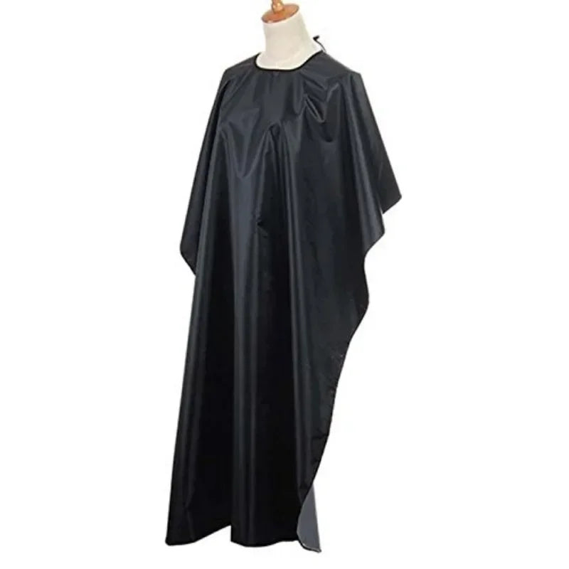 Professional Black Hairdressing Cape – Waterproof Salon Barber Gown, Hair Cutting Apron Wrap