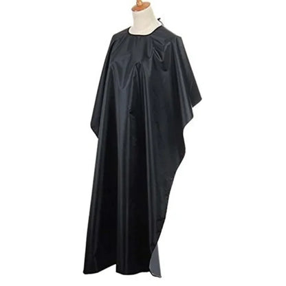 Professional Black Hairdressing Cape – Waterproof Salon Barber Gown, Hair Cutting Apron Wrap