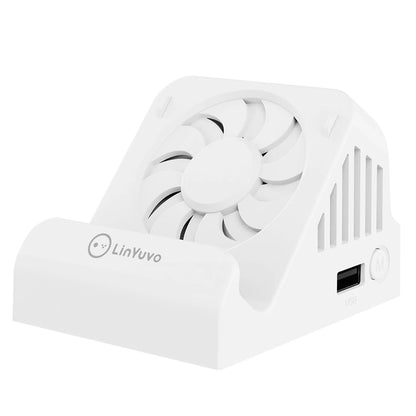 LinYuvo Portable TV & Switch Charging Dock — Compact Stand with Cooling Fan, 4K HDMI Adapter & USB 3.0 Ports KD04