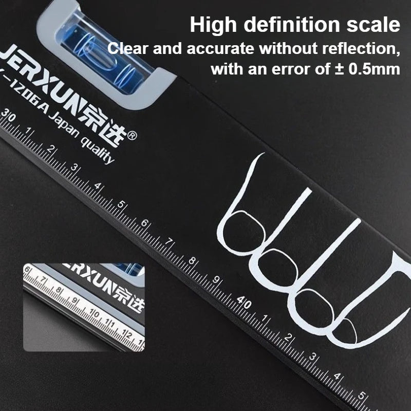 600mm Folding Magnetic Level Ruler - High-Precision Aluminum Measuring & Balance Tool