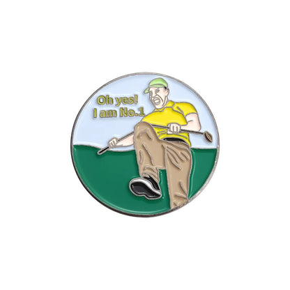 Magnetic Golf Hat Clip with Ball Marker - Electroplated Golf Marker and Training Accessory for Kids, Boys, Girls, and Golf Gifts