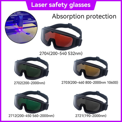 190-2000nm Laser Safety Glasses — Certified Diode Laser Protective Goggles