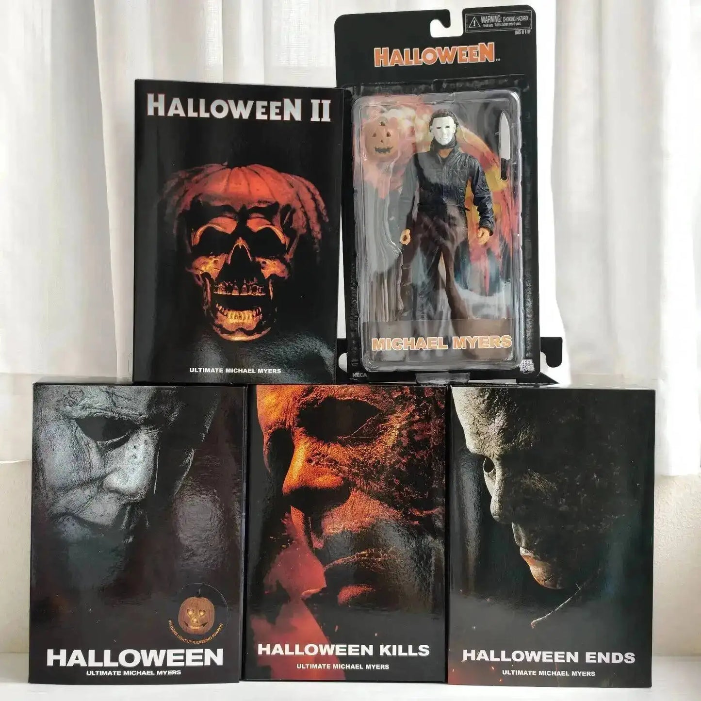 Michael Myers Horror Action Figure - Halloween Pumpkin Decor Toy Collectible Gift for Horror Fans