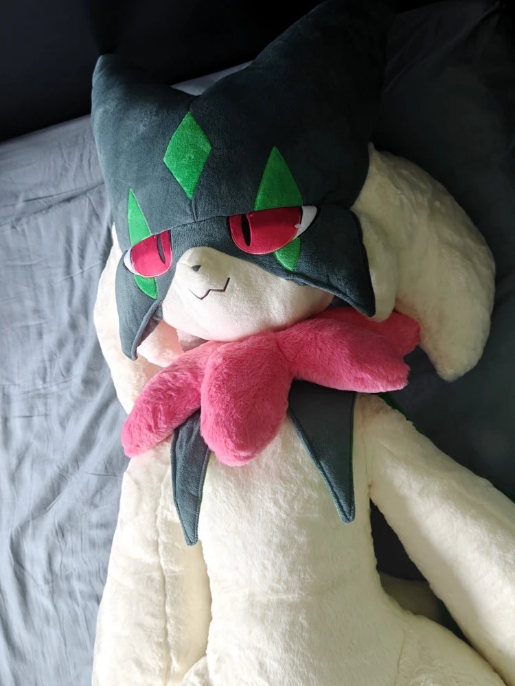 170cm Meowscarada Plush Doll — Pokemon Crystal Velvet Throw Pillow, Room Decor Anime Plush, Birthday & Christmas Gift