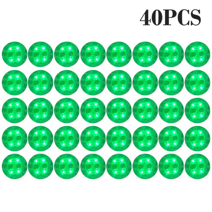 100-Pack LED Tableware Mats & Luminous Cup Stickers — Colorful Flashing Bottle Coasters for Bar, Stall, and Party Lighting