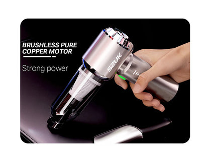 SZUK C012MAX Car Vacuum Cleaner – Strong Suction Wireless Portable Handheld Blower for Home and Car Cleaning