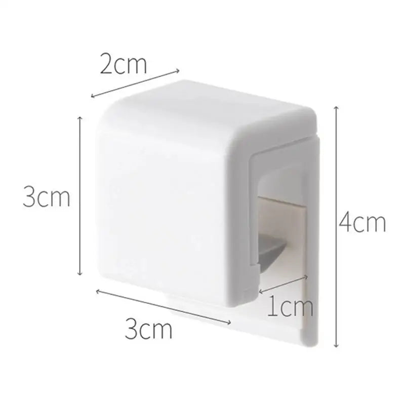 Wall-Mounted Toothbrush Holder Set - Punch-Free, Multiple Quantities (1/2/3/5/10pcs), Toothpaste Storage Rack Organizer, Bathroom Accessories