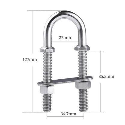 5" Stainless Steel Marine Boat U-Bolt – Stern & Bow Eye Tie Down Accessory