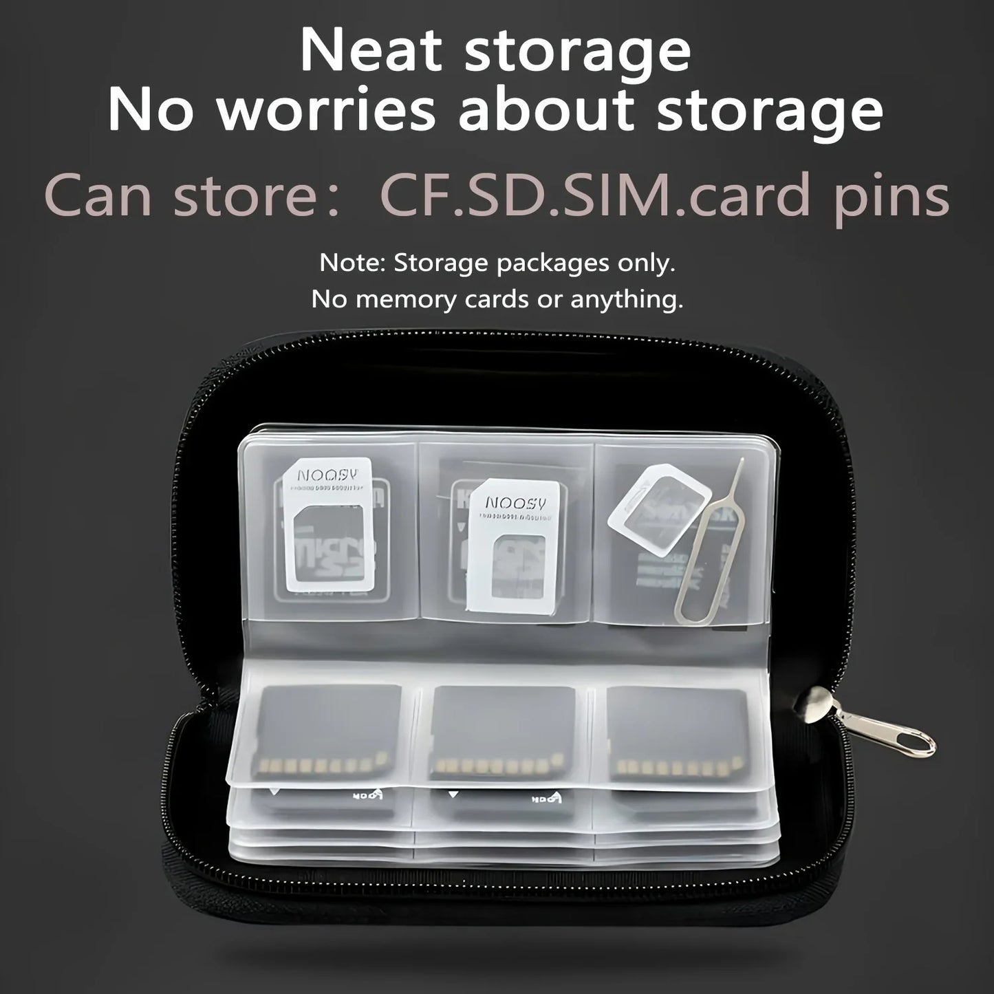 Memory Card Storage Bag – 22-Slot Wallet for CF, SD, Micro SD, SDHC, MS & DS Cards, Game Accessories Case