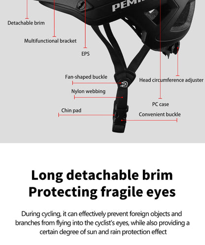 Ultralight Cycling Helmet for Road & MTB, Integrally-Molded Bike Safety Cap, Racing Bicycle Gear for Men & Women