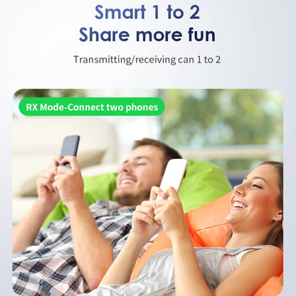 2-in-1 Bluetooth 5.3 Audio Receiver & Transmitter | 3.5mm AUX RCA Wireless Adapter for TV, Car, PC, Headphones