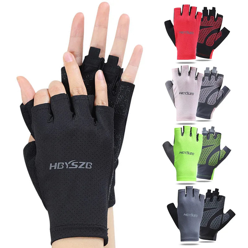 Heavyweight Gym Training Gloves — Men & Women Half-Finger Non-Slip Weightlifting Gloves with Wrist Support