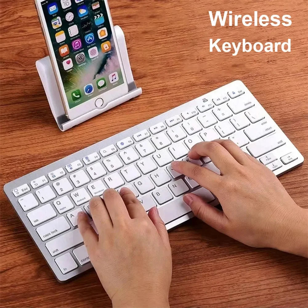 Mini Portable 78-Key Wireless Bluetooth Keyboard for PC, Tablet, iPad & Mobile Phones