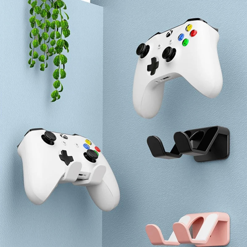 Universal Wall Mounting Bracket - Game Handle Controller, Headset Hook Hanger, Storage Shelf Holder for PS, Xbox, Switch Pro