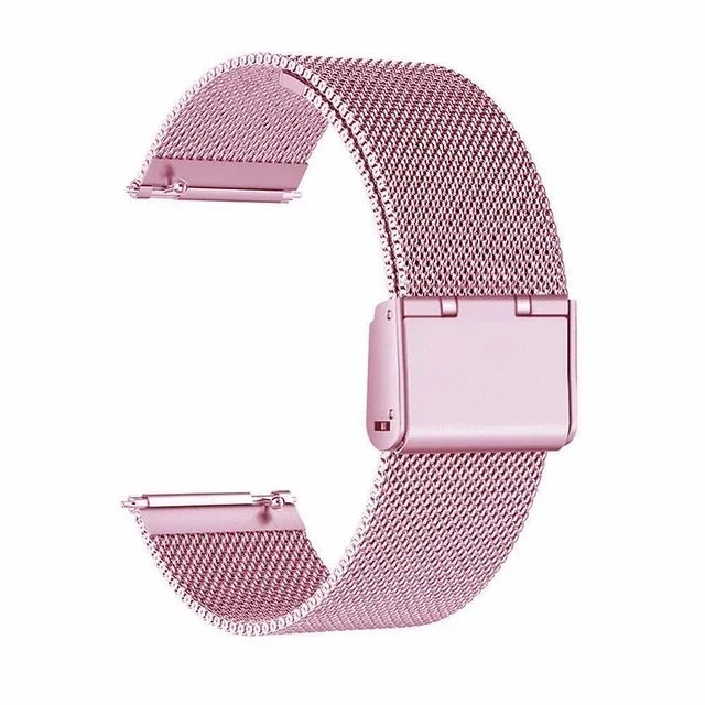 22mm/20mm Metal Watch Strap – Compatible with Garmin Vivoactive 3/4/5, Forerunner 245/645/745/965, Venu 2/3, SQ2 Music