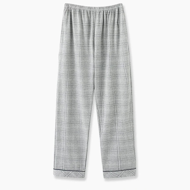 Men’s Plaid Pajama Pants - Soft Breathable Casual Lounge Trousers for Sleepwear & Nightwear