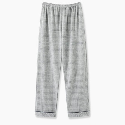 Men’s Plaid Pajama Pants - Soft Breathable Casual Lounge Trousers for Sleepwear & Nightwear