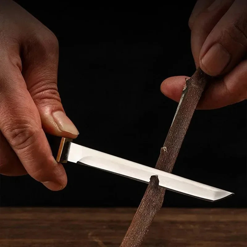 High Hardness Kitchen Knife - Portable Pocket Fruit Knife with Scabbard, Boning Knife for Cooking
