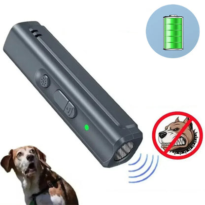 Ultrasonic Dog Bark Deterrent - Portable Anti Bark Training Device for Effective Dog Noise Control & Pet Training