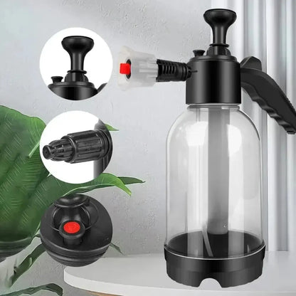 2L Handheld Foam Sprayer – Car Wash Air Pressure Watering Can, Plastic Disinfection & Cleaning Tool