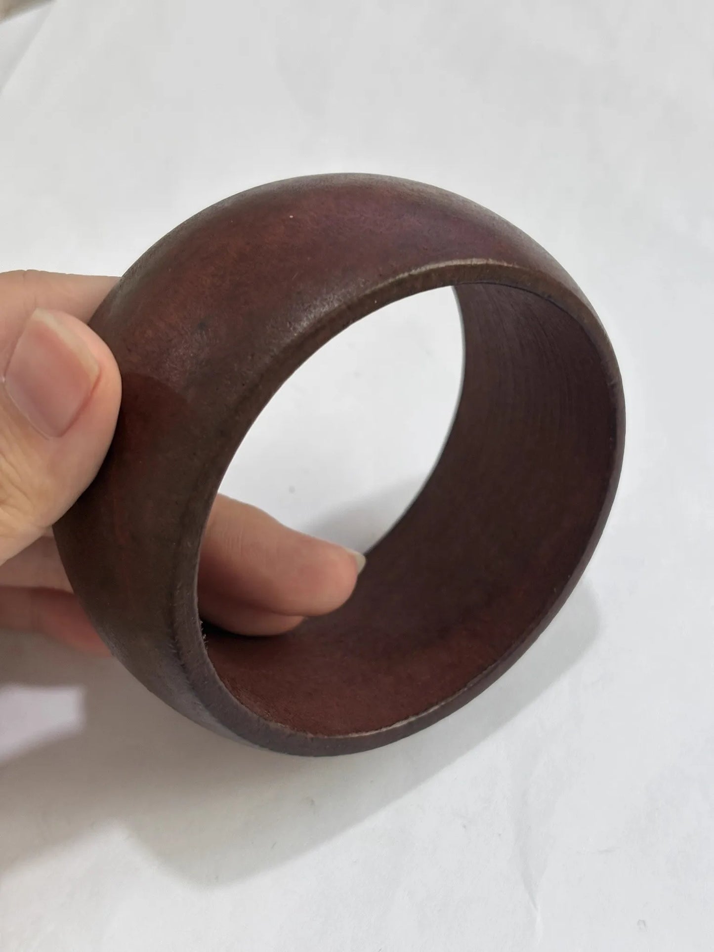 Women’s Elegant Natural Wood Square DIY Bracelet — Coffee Geometric Wooden Bangles Gift for Ladies