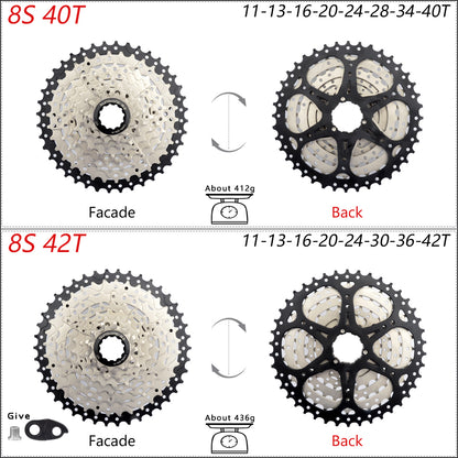 SUNSHINE Bicycle Cassette 8-12 Speed Freewheel - 32T to 52T Sprocket for Shimano/SRAM HG Flywheel