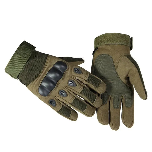 Tactical Military Gloves – Anti-Slip Combat & Shooting Gloves for Men, All Finger Design for Bicycle & Outdoor Use