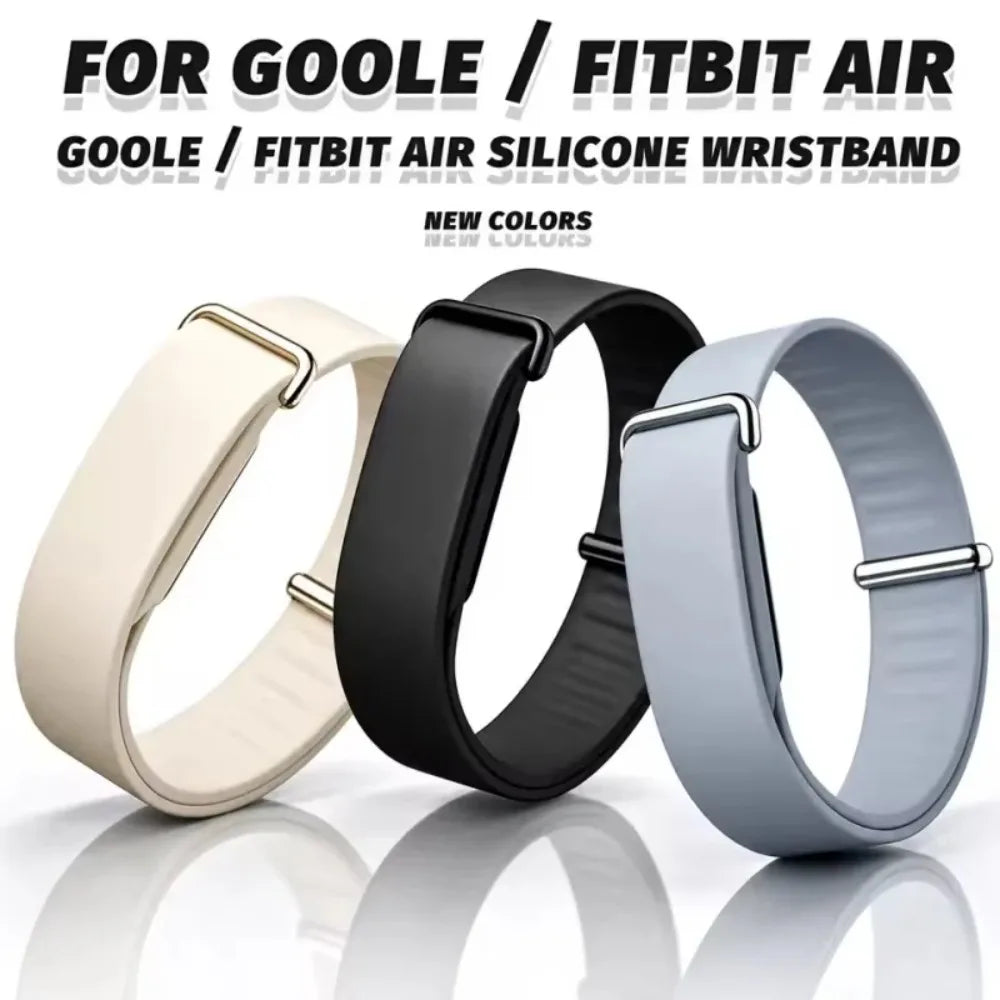 Soft Silicone Watch Strap - Replacement Sport Loop Band for Google Fitbit Air Smartwatch Fitness Tracker