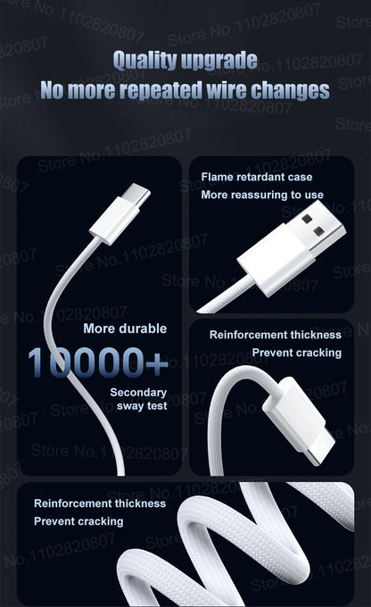 35W USB-C CarPlay Cable for iPhone 16 15 Pro Max – Fast Charging & Data Transfer