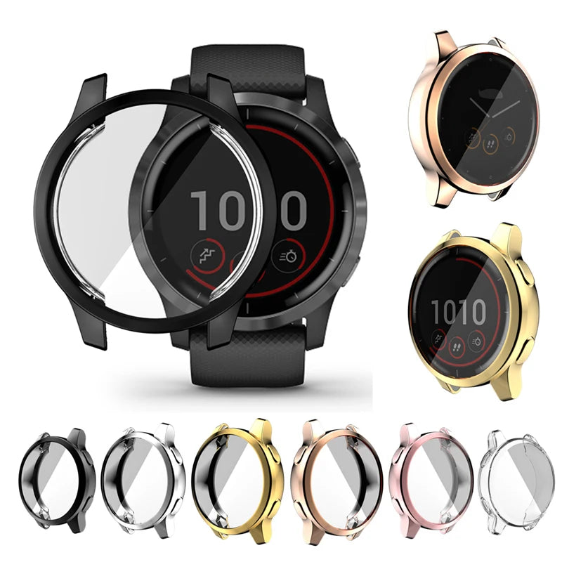 Protective Case Cover for Garmin Venu 2/2S/2 Plus, Venu 3/3S, Vivoactive 4/4S – Screen Protector Shell for Garmin Smartwatches