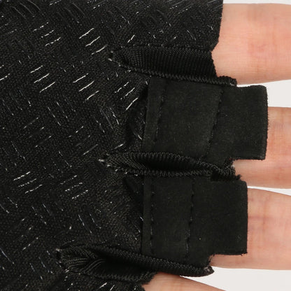 Summer Half-Finger Ice Silk Gloves – Breathable Fingerless Gym & Cycling Gloves with Anti-Slip Pad for Men & Women