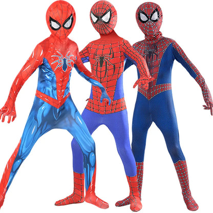 Men's Amazing Spiderman Cosplay Costume – Miles Morales Superhero Zentai Bodysuit Jumpsuit for Boys, Girls, Halloween & Christmas