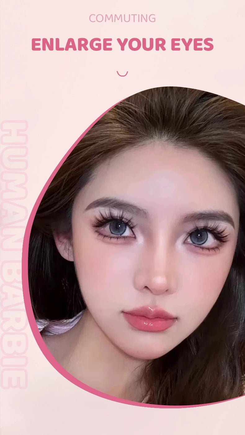 DINGSEN 5 Pairs Manga Style False Eyelashes — Soft, Natural, Long Anime Wispy Strip Lashes for Makeup