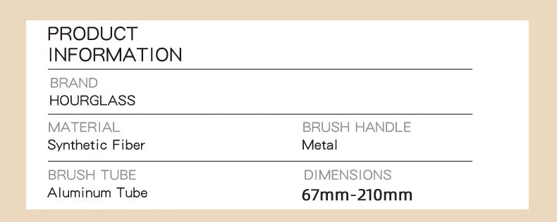 Hourglass Retractable Makeup Brush Set – Professional Eyeshadow, Foundation, Concealer, Powder, Bronzer, Blusher & Eyeliner Brushes