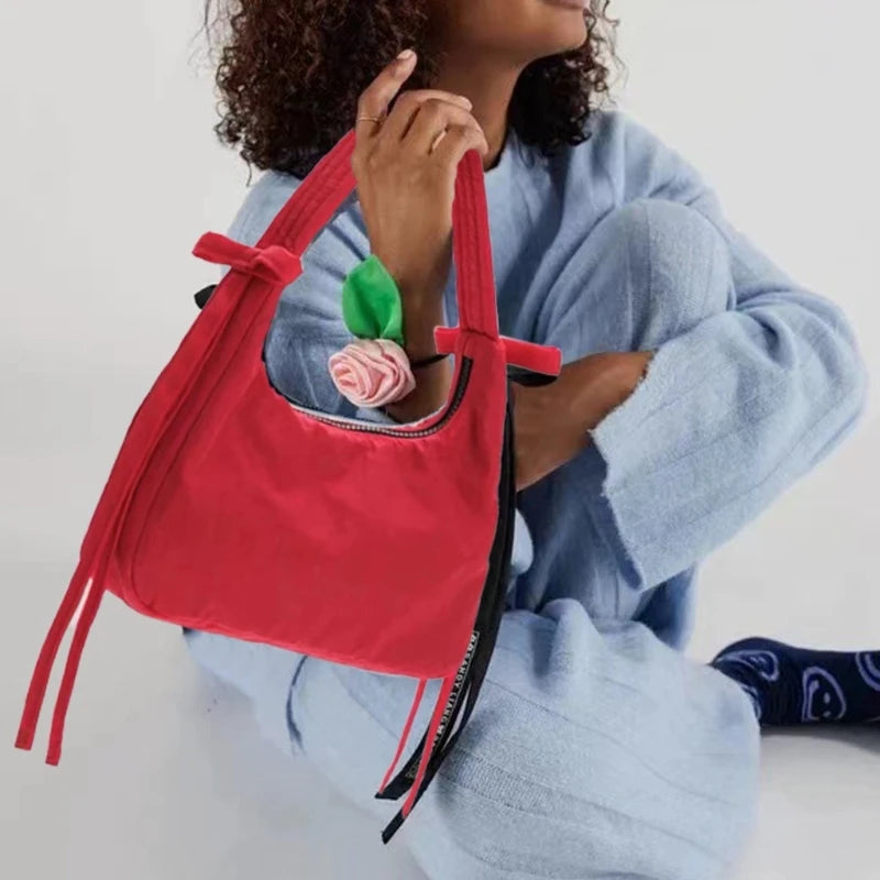 Nylon Handbag for Women – Casual Zipper Purse to Complete Your Look