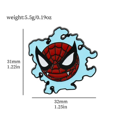 Gengar Cartoon Enamel Brooch — Anime Lapel Pin for Backpack Accessories, Fan Collection & Jewelry Gift