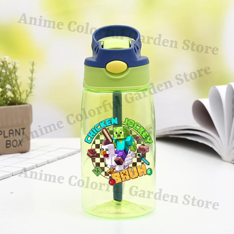 Game Theme Water Bottle - Cute Cartoon Portable Sports Cup for Boys & Girls