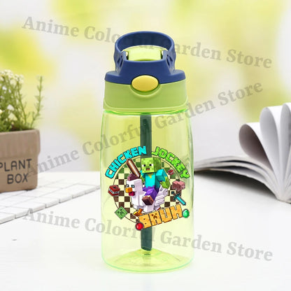 Game Theme Water Bottle - Cute Cartoon Portable Sports Cup for Boys & Girls