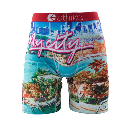 ETHIKA Men's Boxer Shorts - Breathable Sexy Trunks Underwear Plus Size S-3XL Swimming Style Briefs