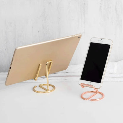 Gold Metal Cute Card Holder - Paper Organizer Binder Clip for Office Business, Fashion Desktop Decorative Display for Men & Women