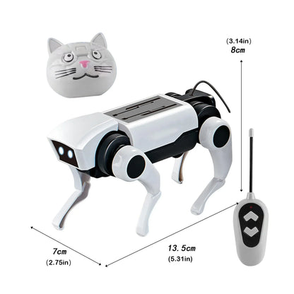 RC Robot Dog Toy for Kids – DIY Assembly Remote Control Mechanical Dog, Educational Science Model Gift for Boys