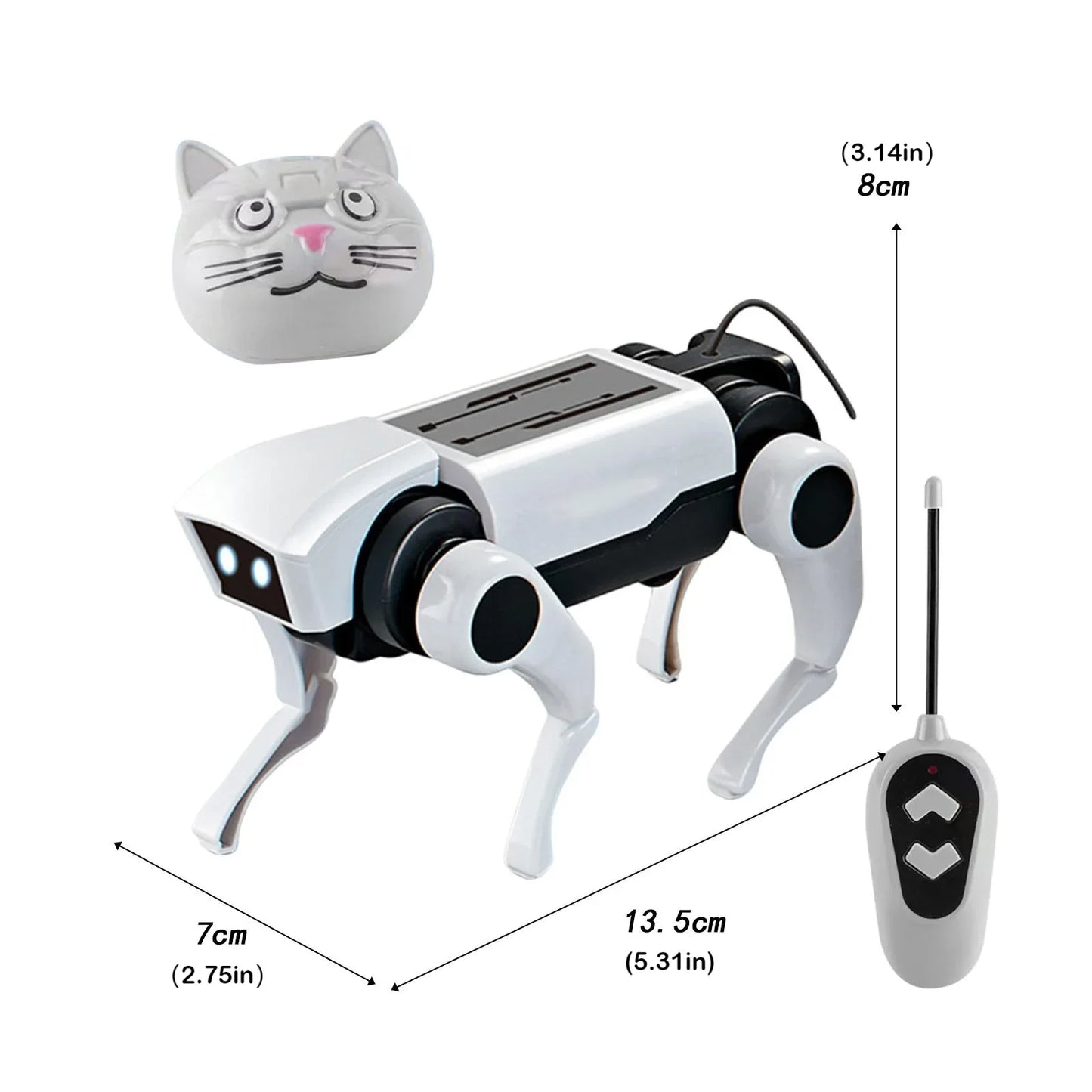 RC Robot Mechanical Dog Toy – DIY Assembly Remote Control Science Kit for Kids, Educational Electric Toy Gift for Boys