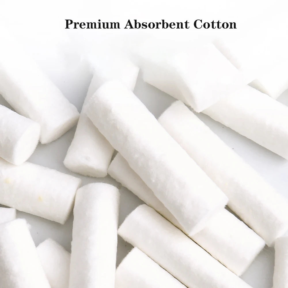 50PCS Disposable Lip Tattoo Swabs — Cotton Sticks for Semi-Permanent Makeup & Lip Coloring Accessories
