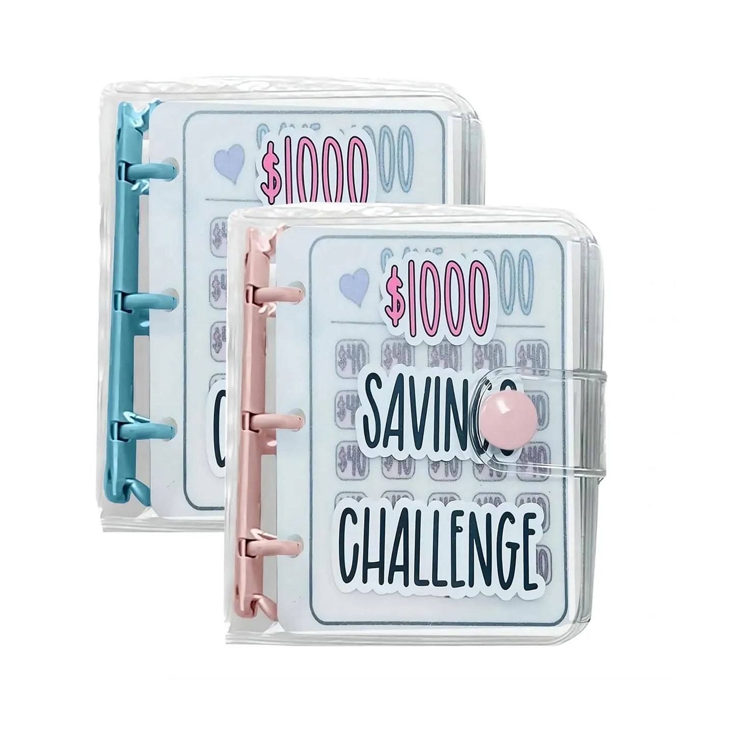 1000 Savings Challenge Binder – Money Saving Book with Envelopes, Envelope Savings Challenge, Mini Budget Organizer