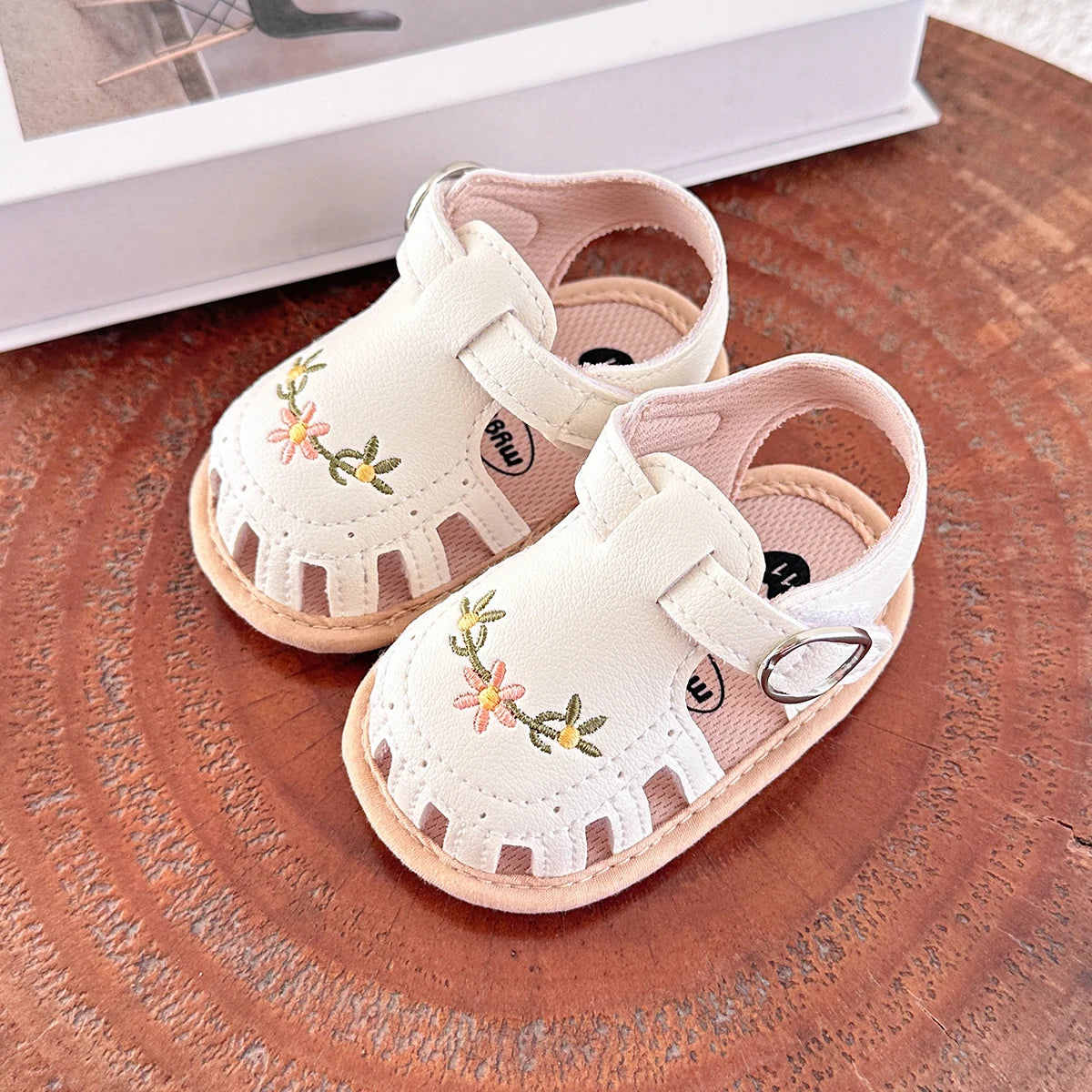 Infant Baby Sandals – Summer Newborn Crib Shoes, Flat First Walkers for Boys & Girls, Wedding Dress Shoes