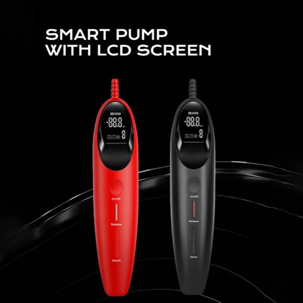 Electric Manual Vacuum Pump - Adult Negative Pressure Suction Device with Pressure Gauge for Personal Wellness Use