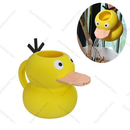 3D Printed Anime Pokémon Psyduck Watering Can – Cute Garden Plant Irrigation Tool for Outdoor Gardening