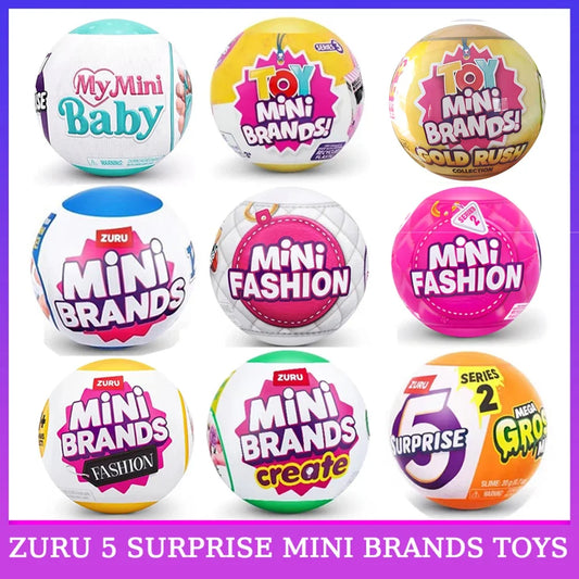 ZURU 5 Surprise Mini Brands Toy - Mystery Blind Box Miniature Collectible Surprise Gift for Kids