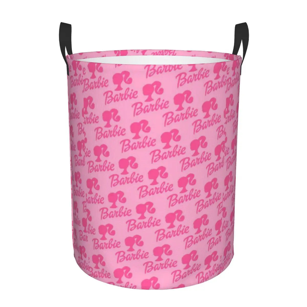 Custom Barbie Logo Laundry Basket – Collapsible Large Capacity Clothes Storage Bin, Disney Baby Hamper
