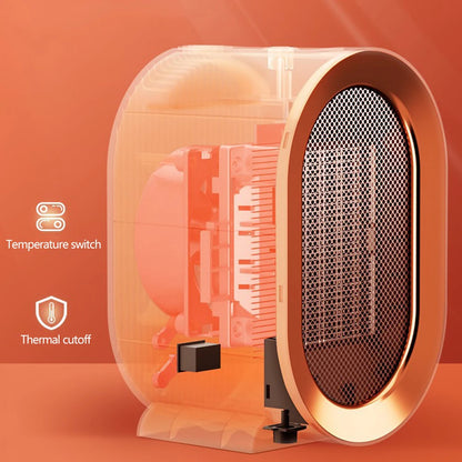 Winter Warmth On-The-Go: Portable 1200W Electric Heater with Remote – Your Mini Household Radiator for Cozy Desktop Heating!
